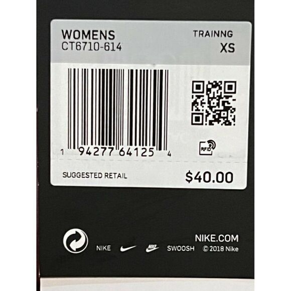 Nike Women's Burgundy & Gold Indy Metallic Low Impact Sports Bra Extra Small NWT - Picture 7 of 7